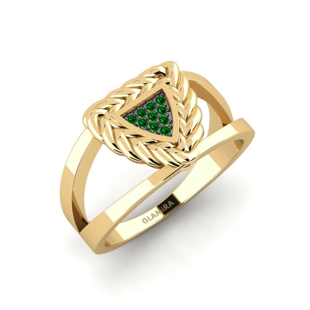 Green Zirconia Men's Ring Agout
