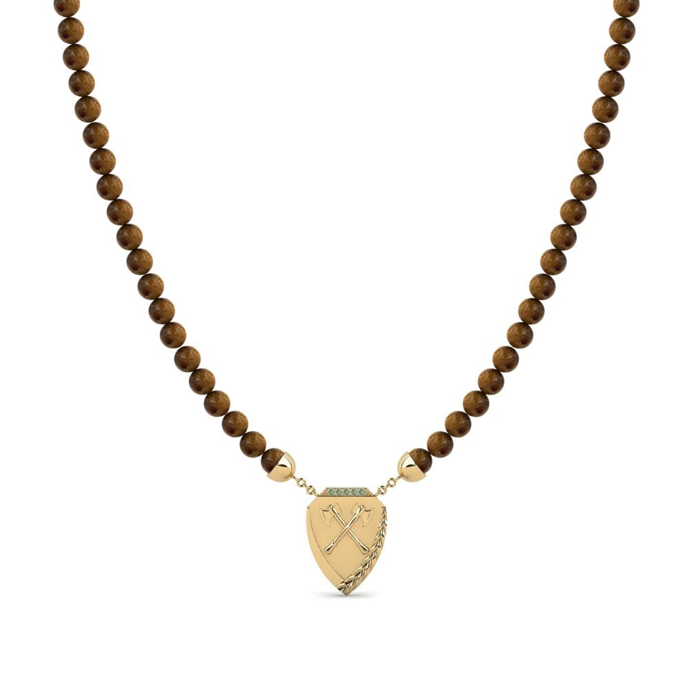 Green Diamond Men's Necklace Argenteuil