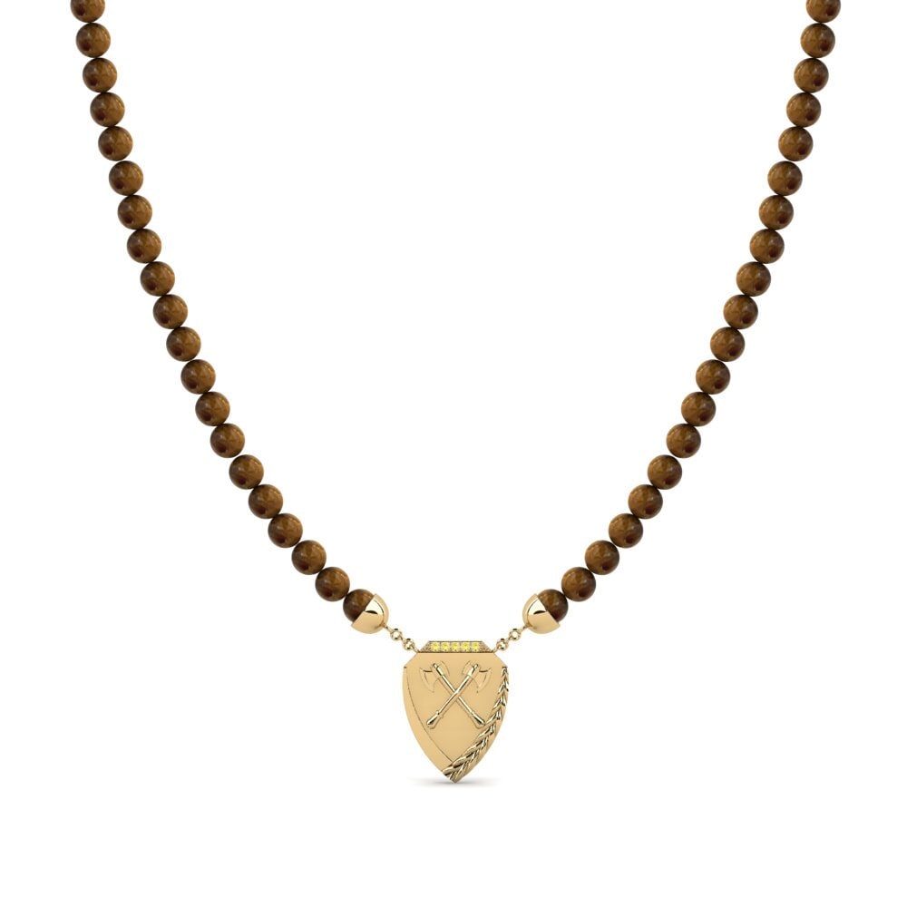 Yellow Sapphire Men's Necklace Argenteuil