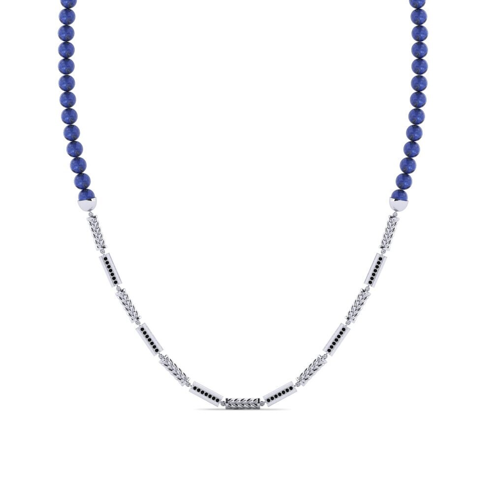 9ct White Gold Men's Necklace Auzeyn