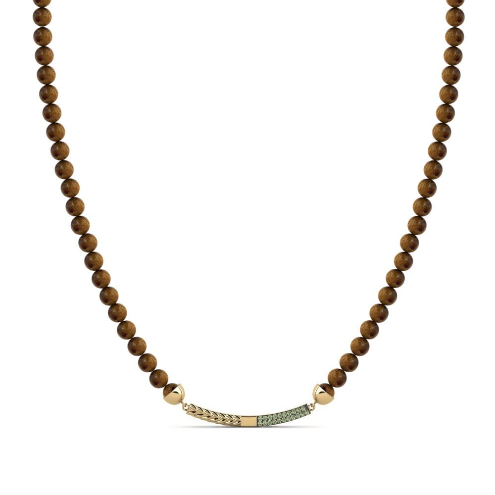 Green Diamond Men's Necklace Barguelonne