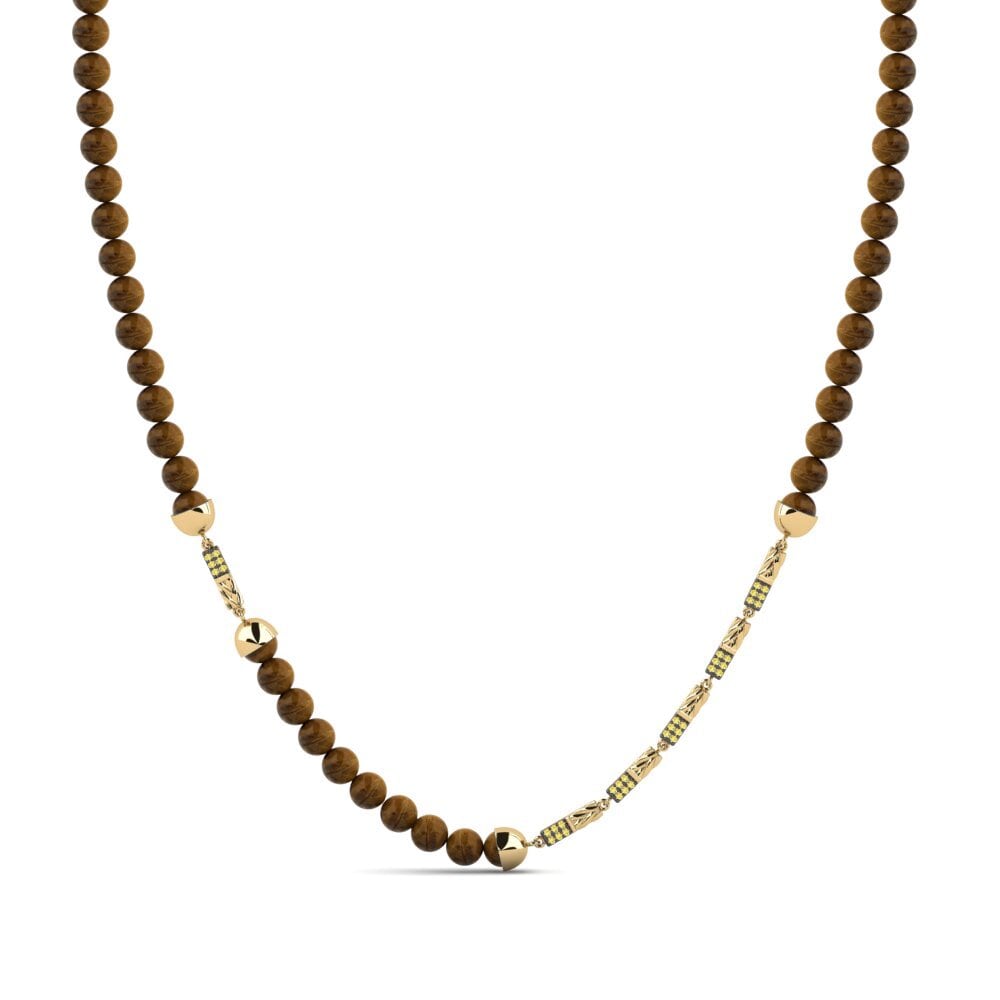 Yellow Sapphire Men's Necklace Benaize