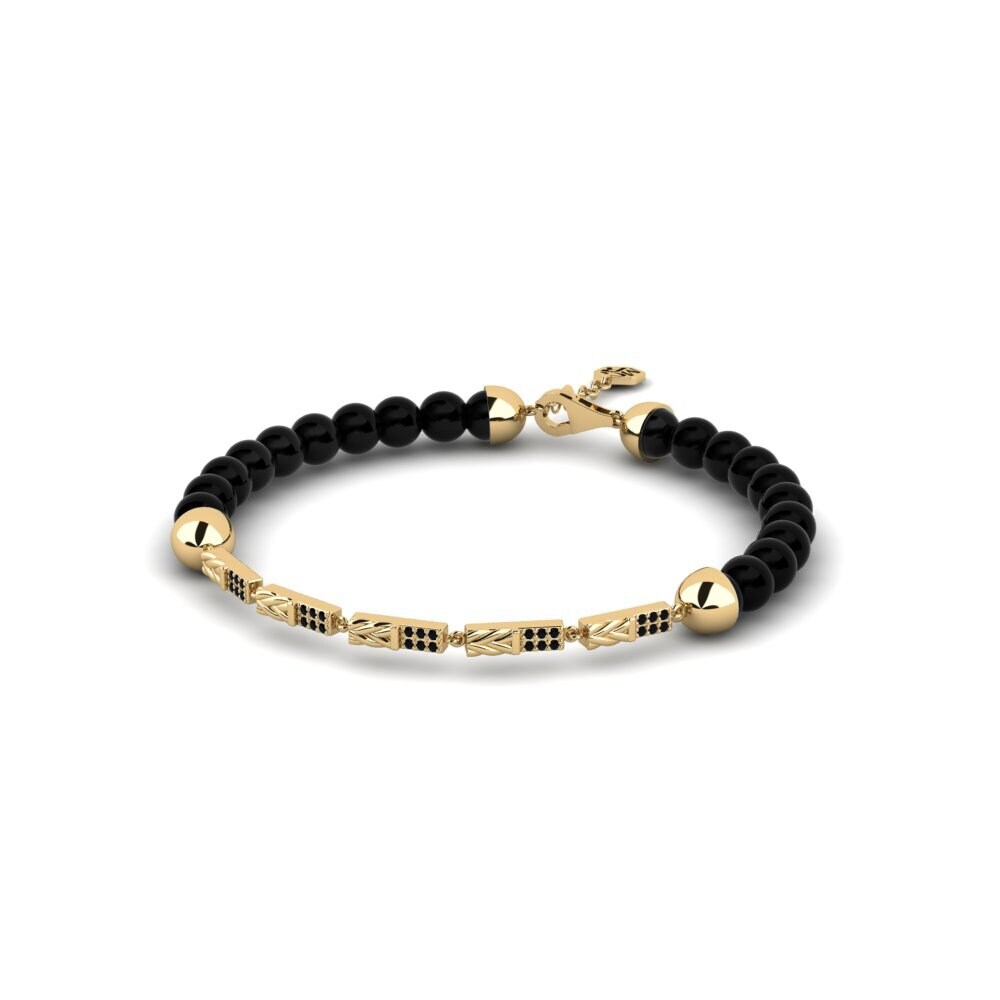9k Oro Amarillo Pulsera para hombre Bourbince