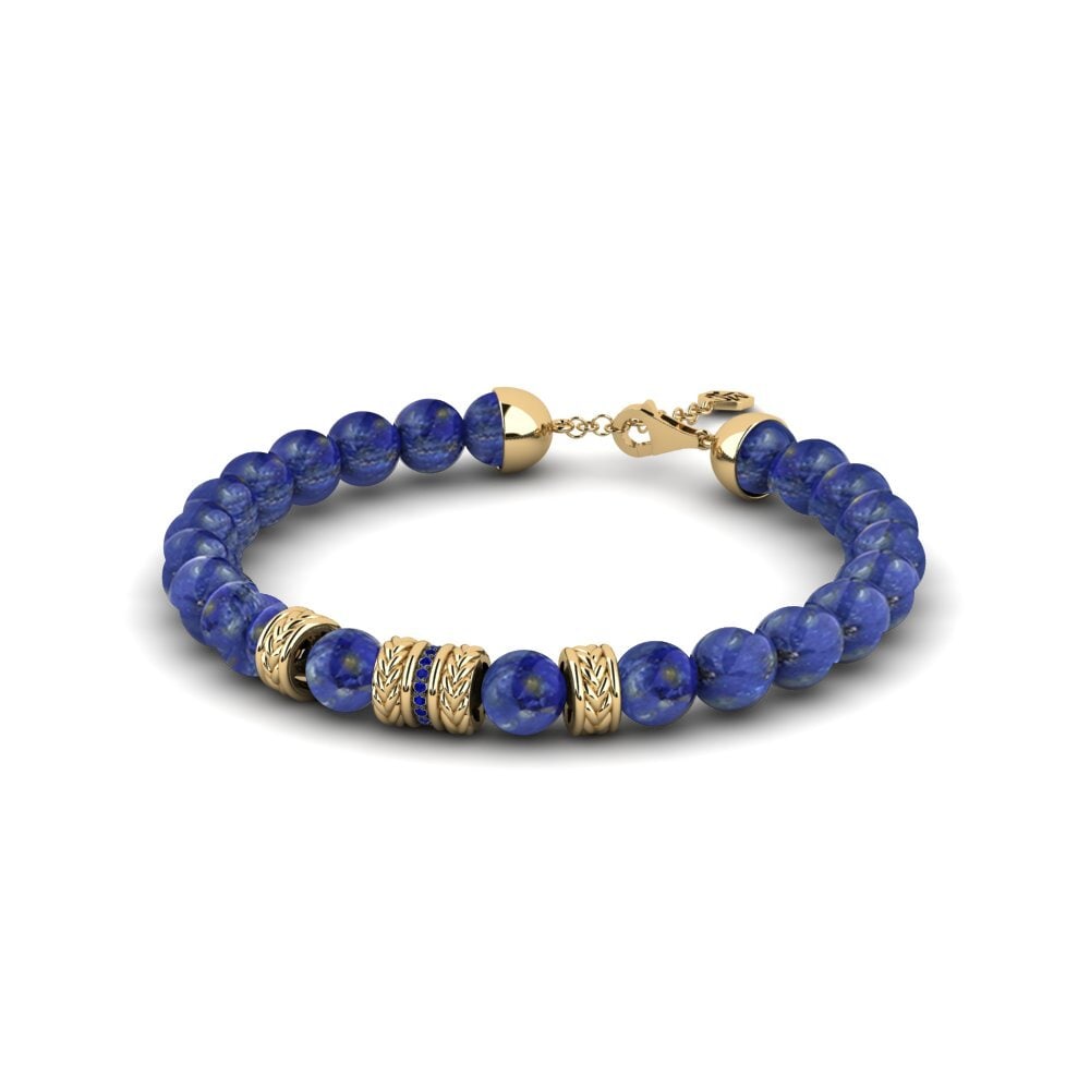 Zafiro Pulsera para hombre Bourdic