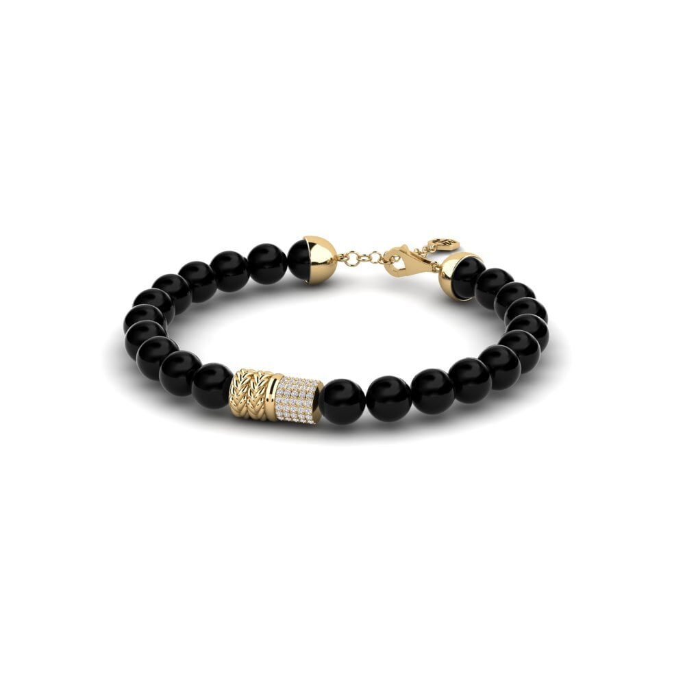 9k Oro Amarillo Pulsera para hombre Bouzanne