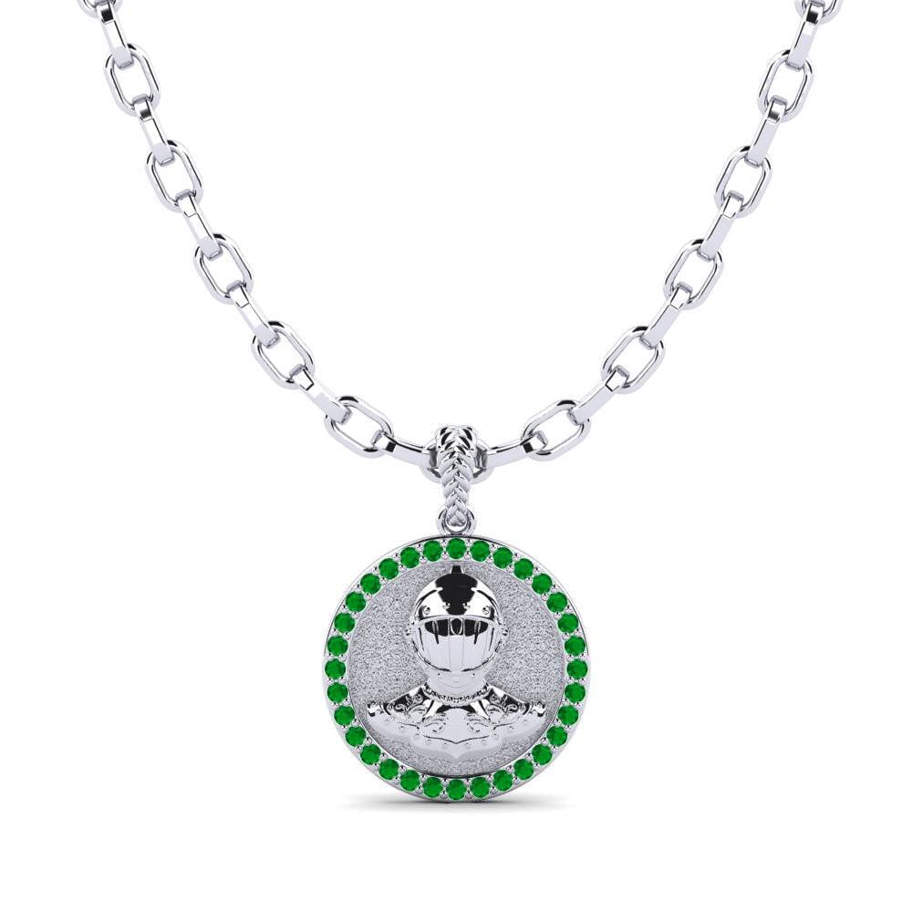 Emerald Men's Pendant Chivalry