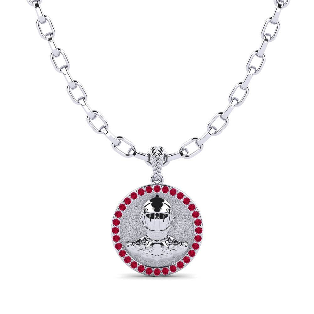 Rubis Pendentif pour homme Chivalry