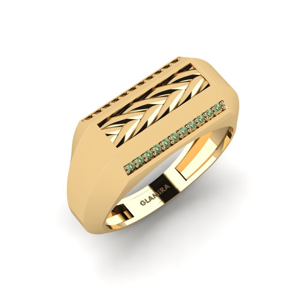 Diamant Vert Bague pour homme Clemont