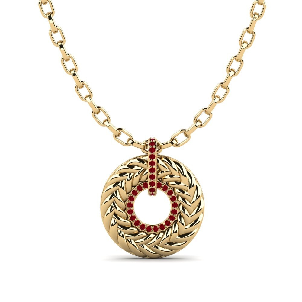 Red Zirconia Men's Pendant Dinan