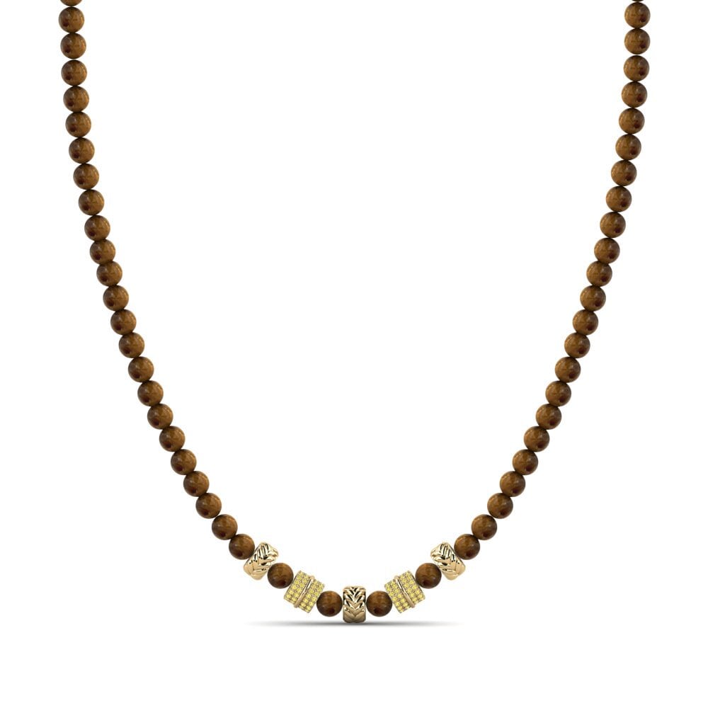 Yellow Sapphire Men's Necklace Dragne