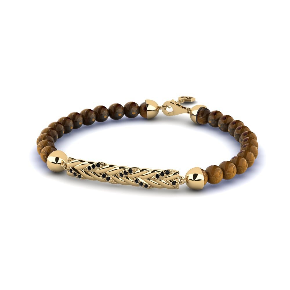 9k Oro Amarillo Pulsera para hombre Druyes