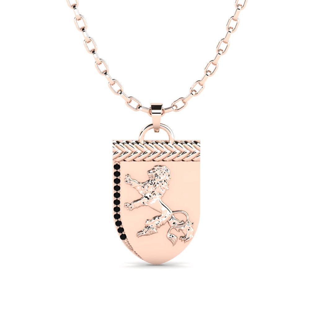 9ct Rose Gold Men's Pendant Falaise