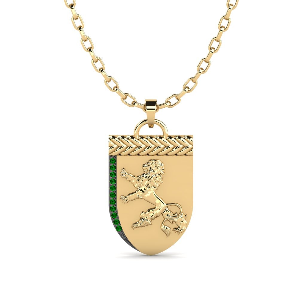 Circonita Verde Colgante para hombre Falaise