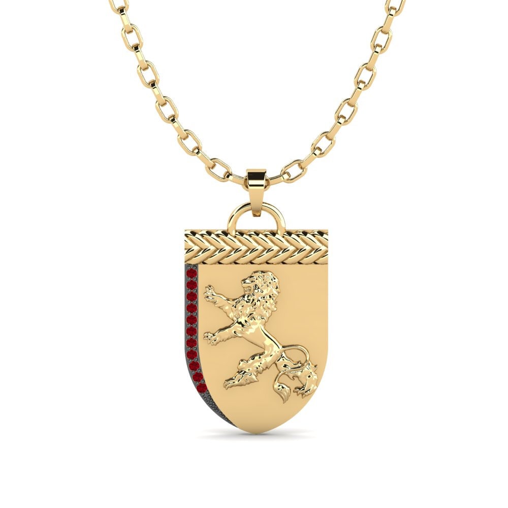 Red Zirconia Men's Pendant Falaise