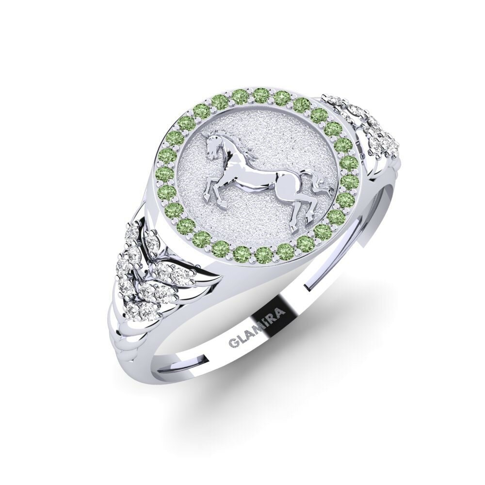 Diamant Vert Bague pour homme Gallant