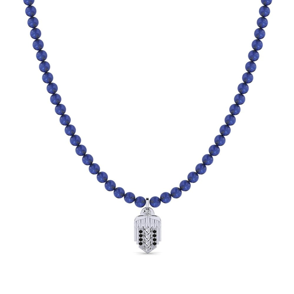 9ct White Gold Men's Necklace Gonesse