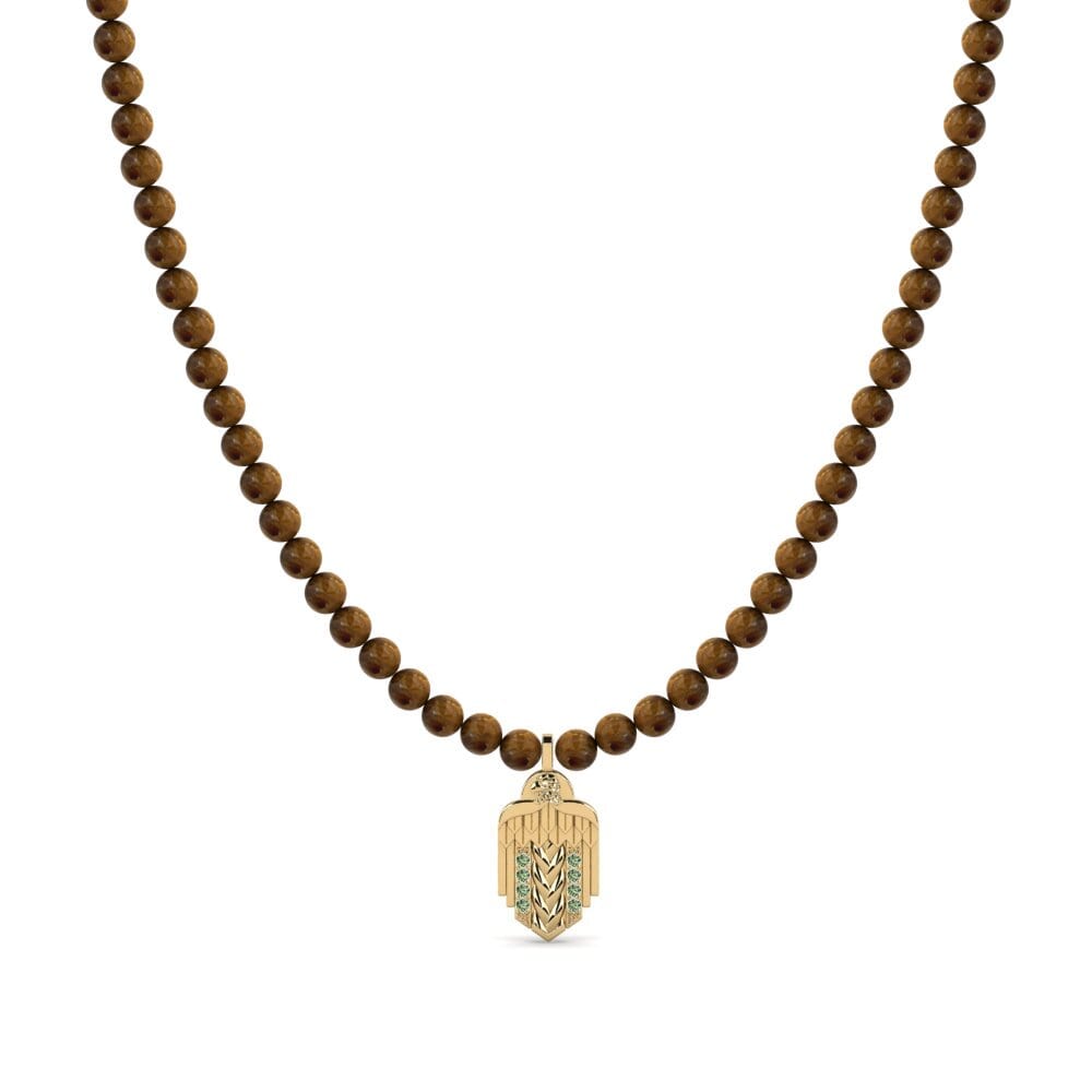 Green Diamond Men's Necklace Gonesse
