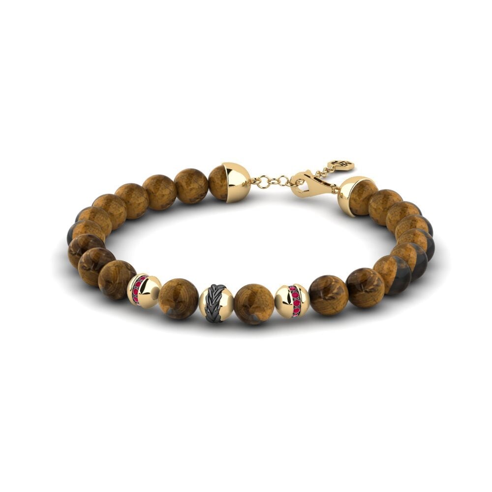 Ruby Men's Bracelet Grav