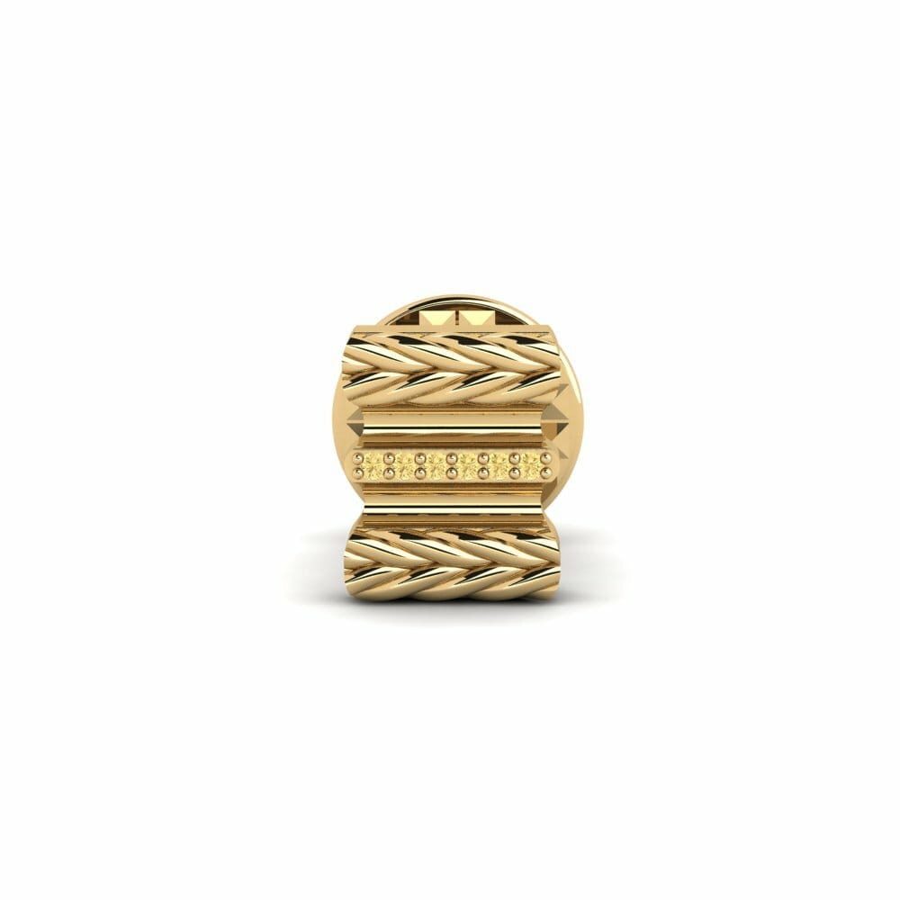 Yellow Diamond Tie Clip Pantin