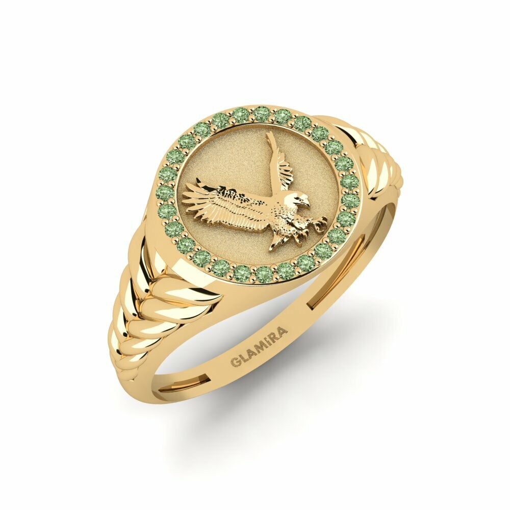 Diamant Vert Bague pour homme Stormbane