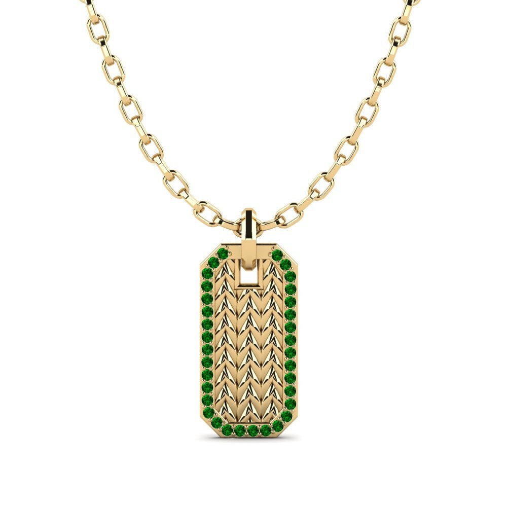Circonita Verde Colgante para hombre Valkyrie