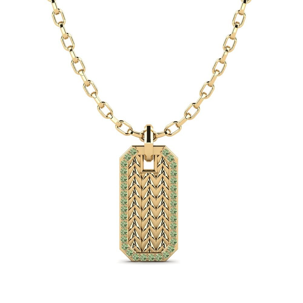 Green Diamond Men's Pendant Valkyrie