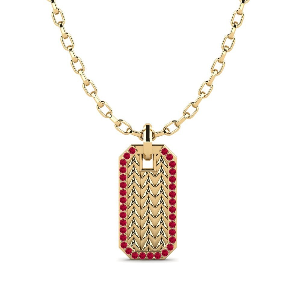 Rubis Pendentif pour homme Valkyrie