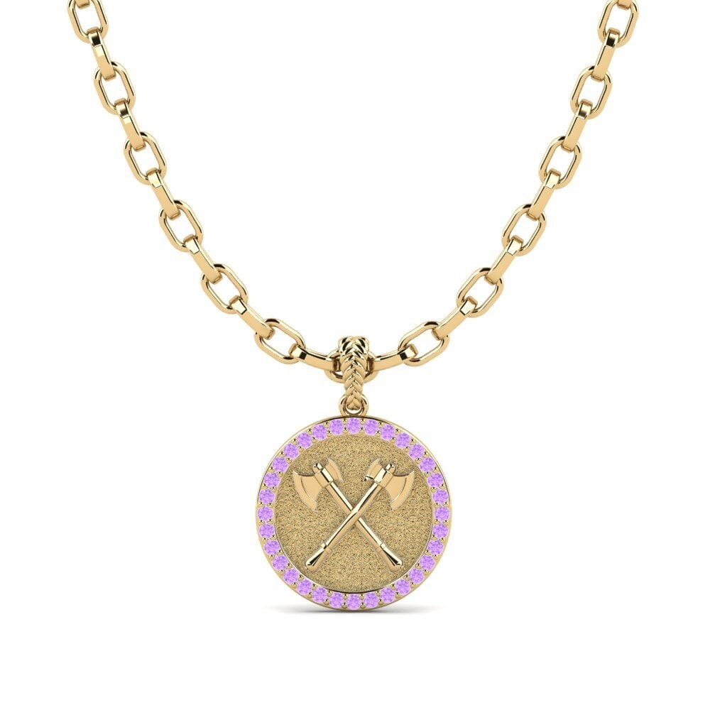 Améthyste Pendentif pour homme Warbringer