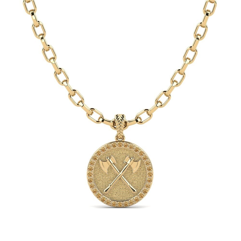 Diamante café Colgante para hombre Warbringer