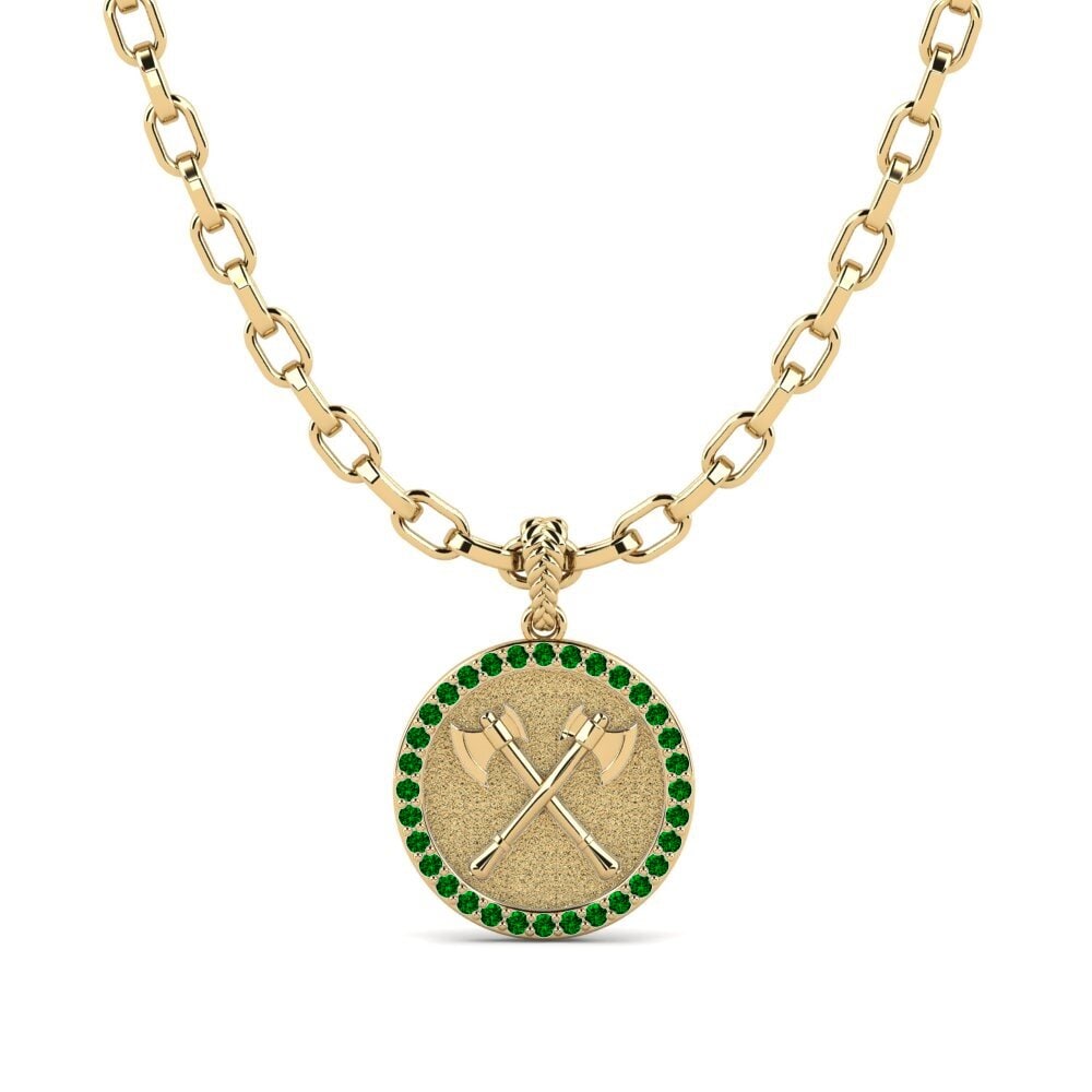Circonita Verde Colgante para hombre Warbringer
