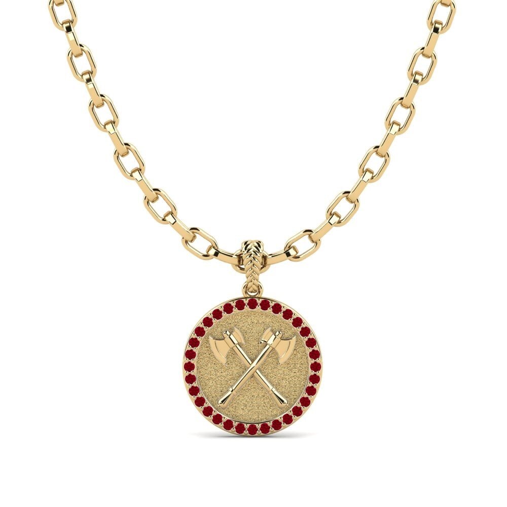 Red Zirconia Men's Pendant Warbringer