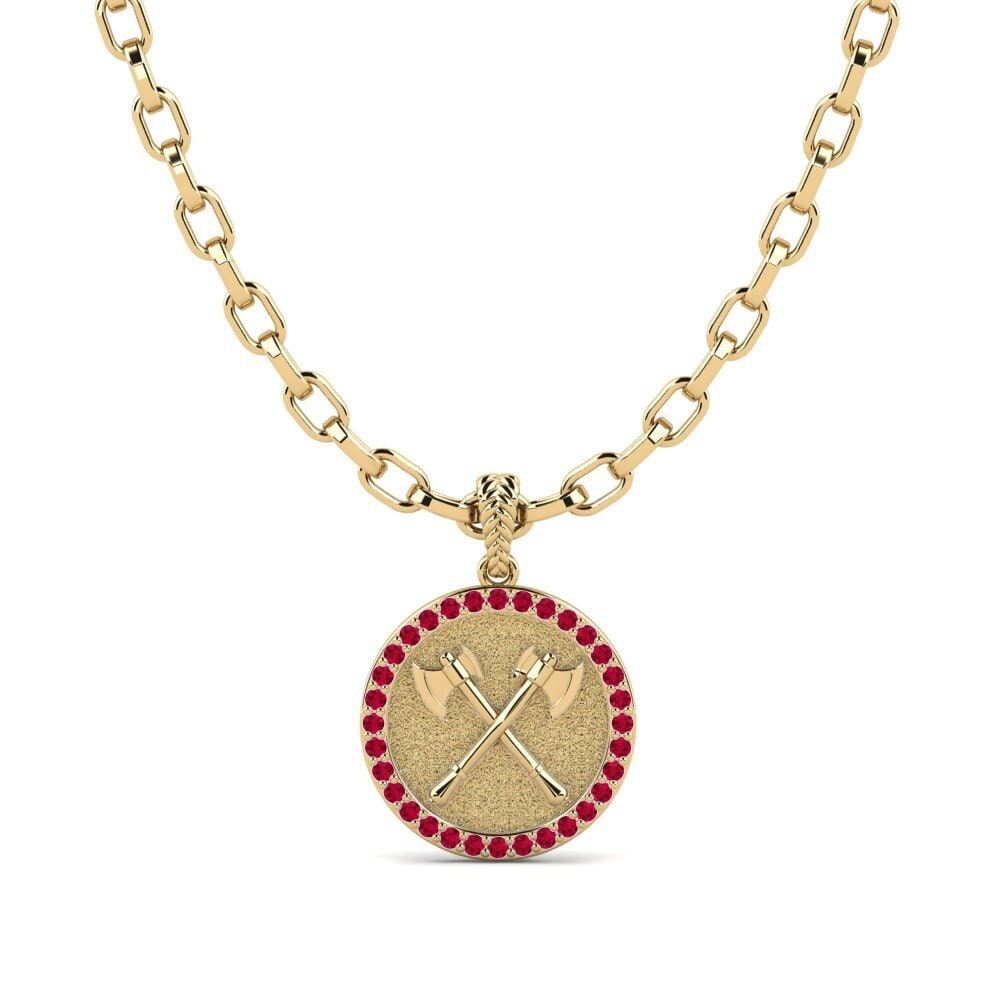 Rubis Pendentif pour homme Warbringer
