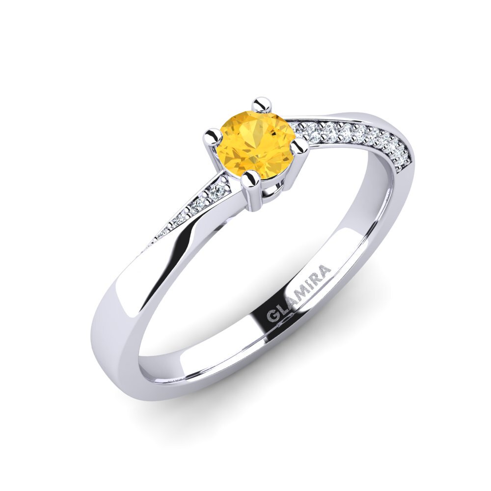 Citrine Engagement Ring Abella 0.25 crt
