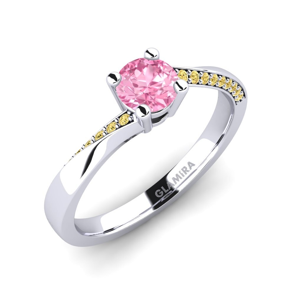 Zafiro Rosado Anillo de compromiso Abella