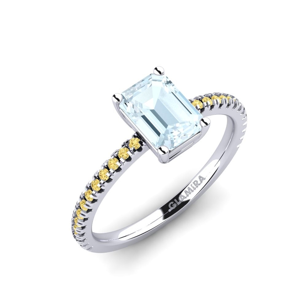 Aquamarine Engagement Ring Aldea