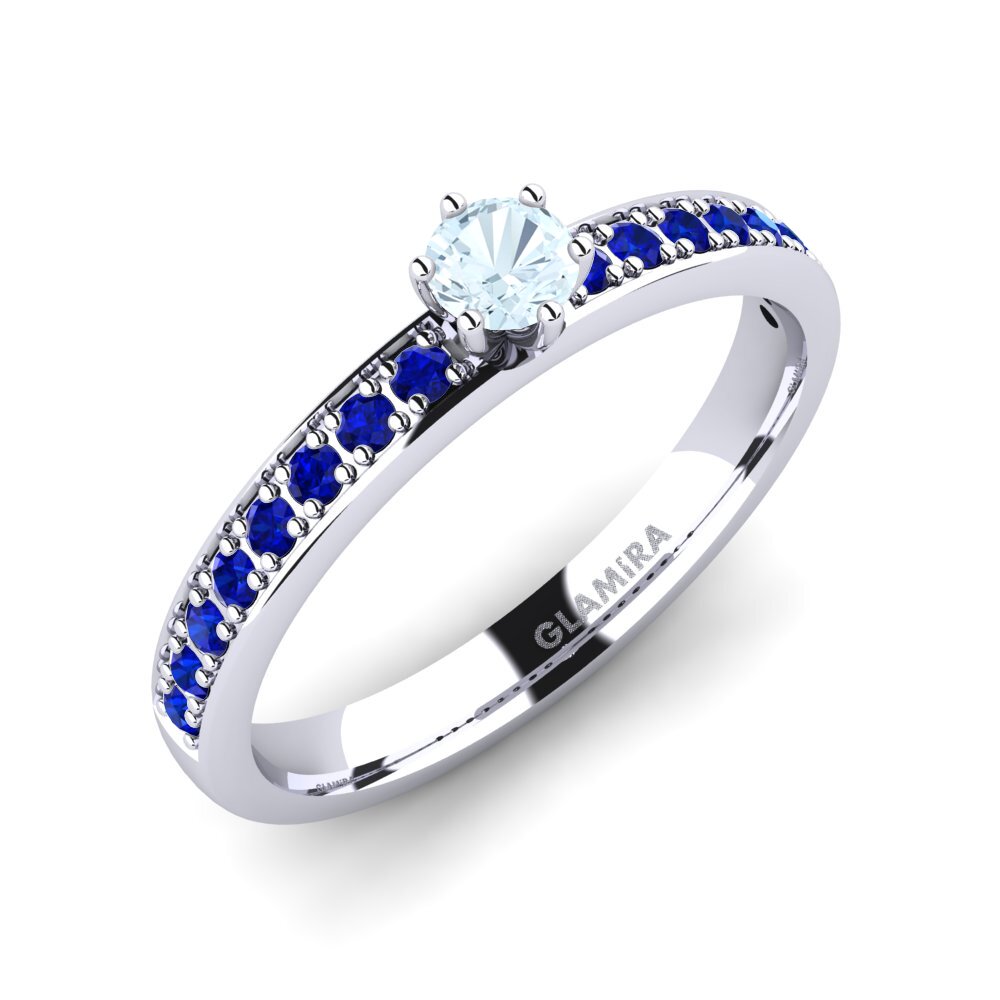 Aquamarin Verlobungsring Ageall 0.16 crt