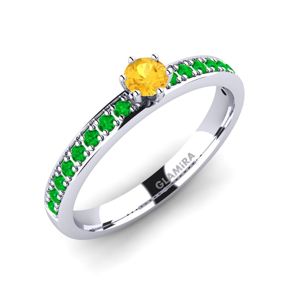 Citrine Engagement Ring Ageall 0.16 crt
