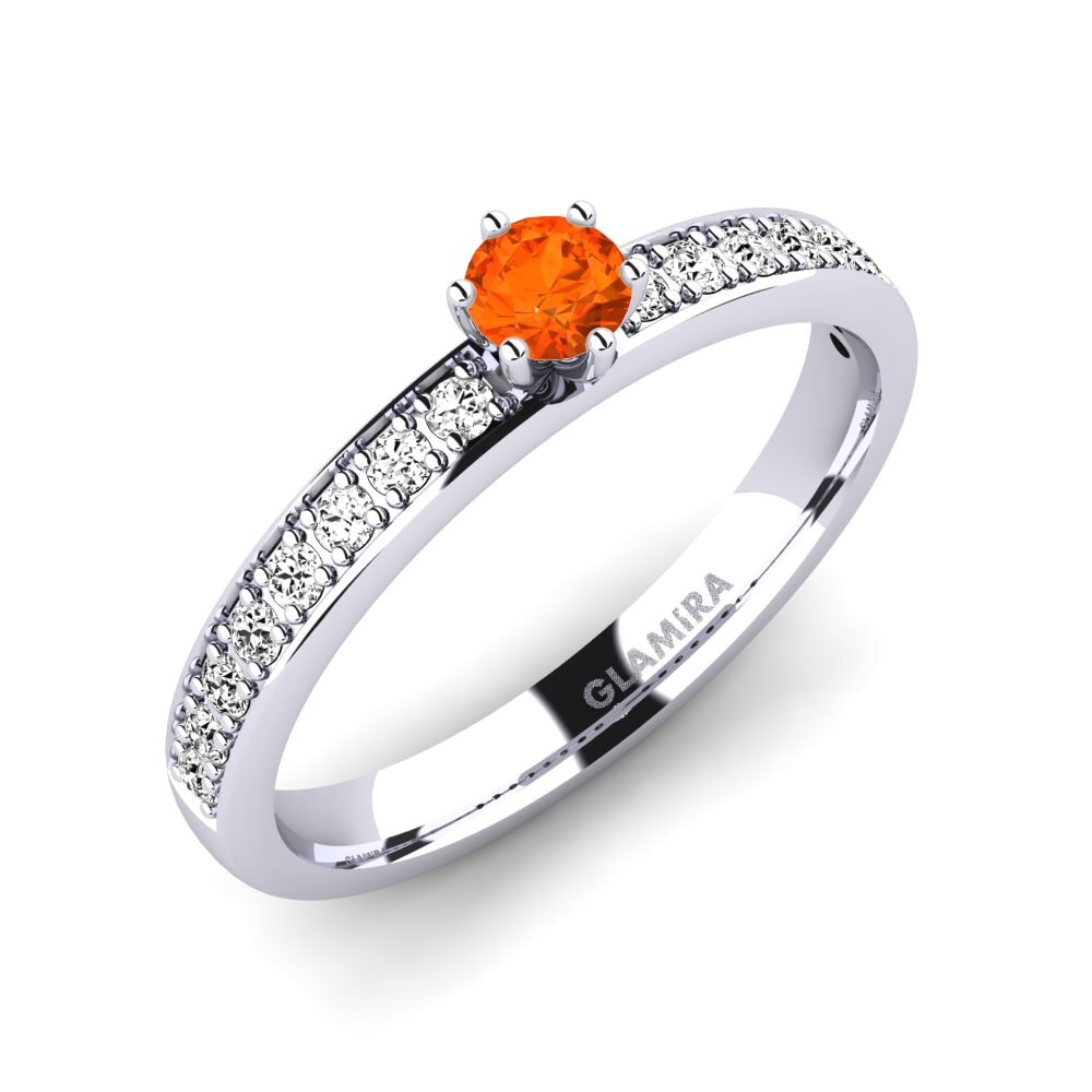 Fire-Opal Engagement Ring Ageall 0.16 crt