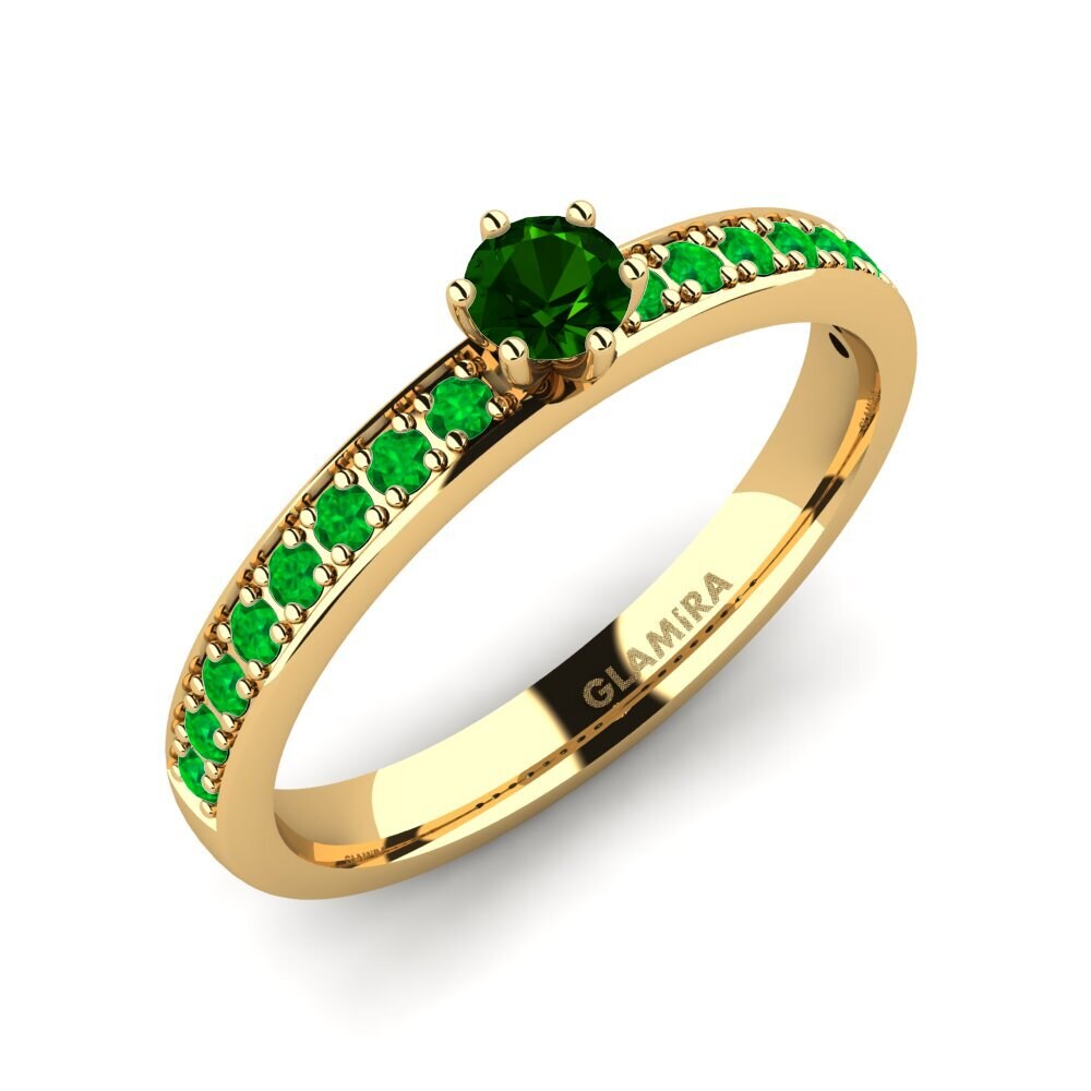 Gelbgold 750 Verlobungsringe Ageall 0.16 crt