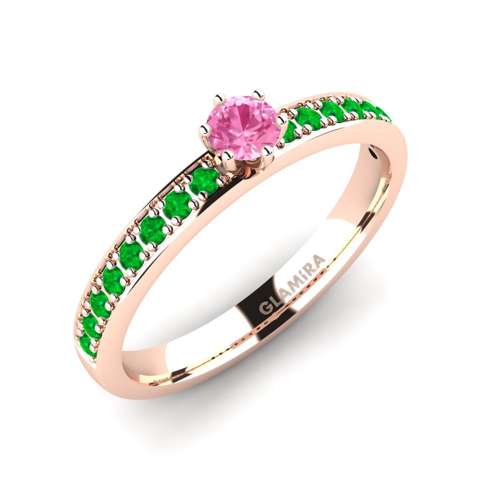 14ct Rose Gold Engagement Ring Ageall 0.16 crt