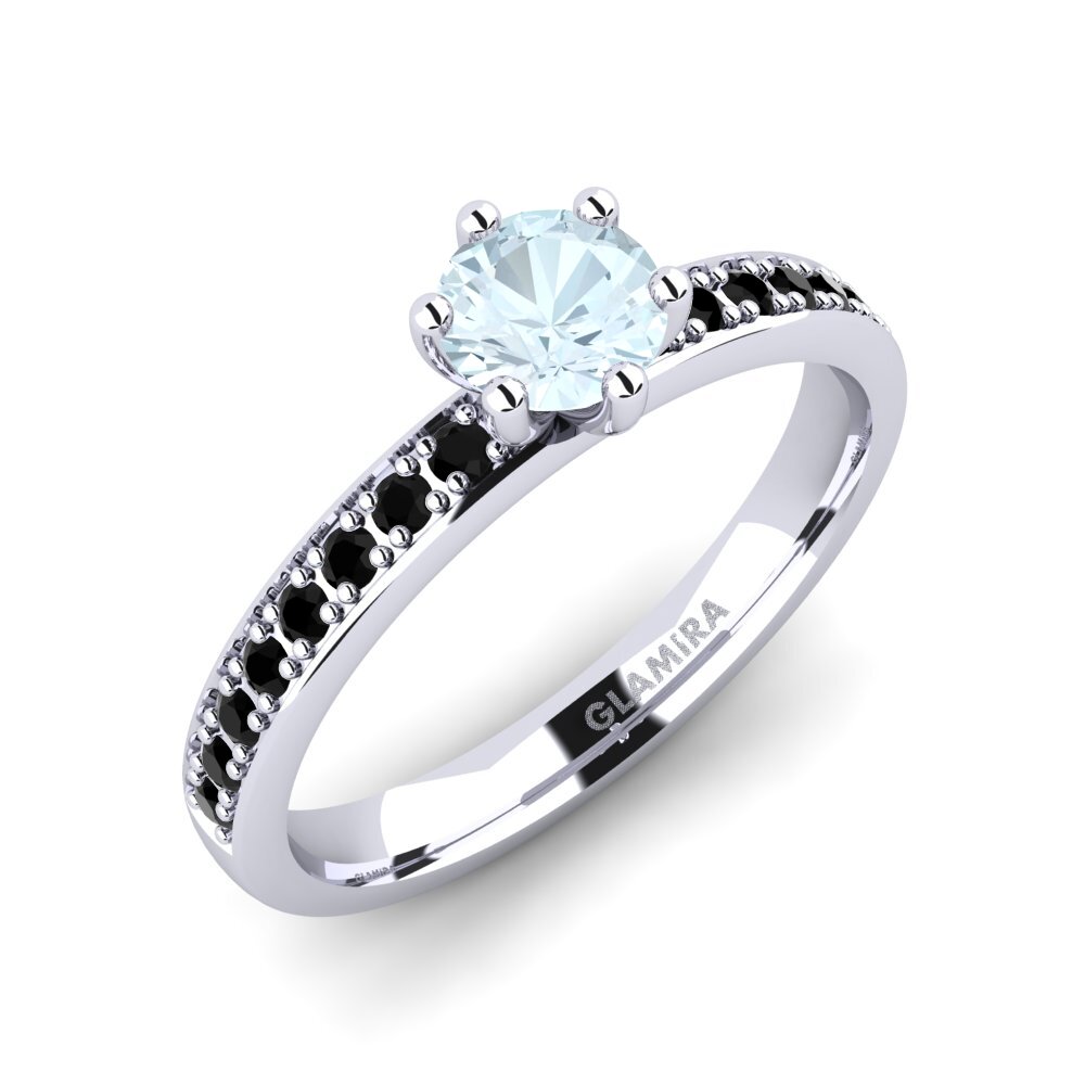 Aquamarine Engagement Ring Ageall 0.5 crt
