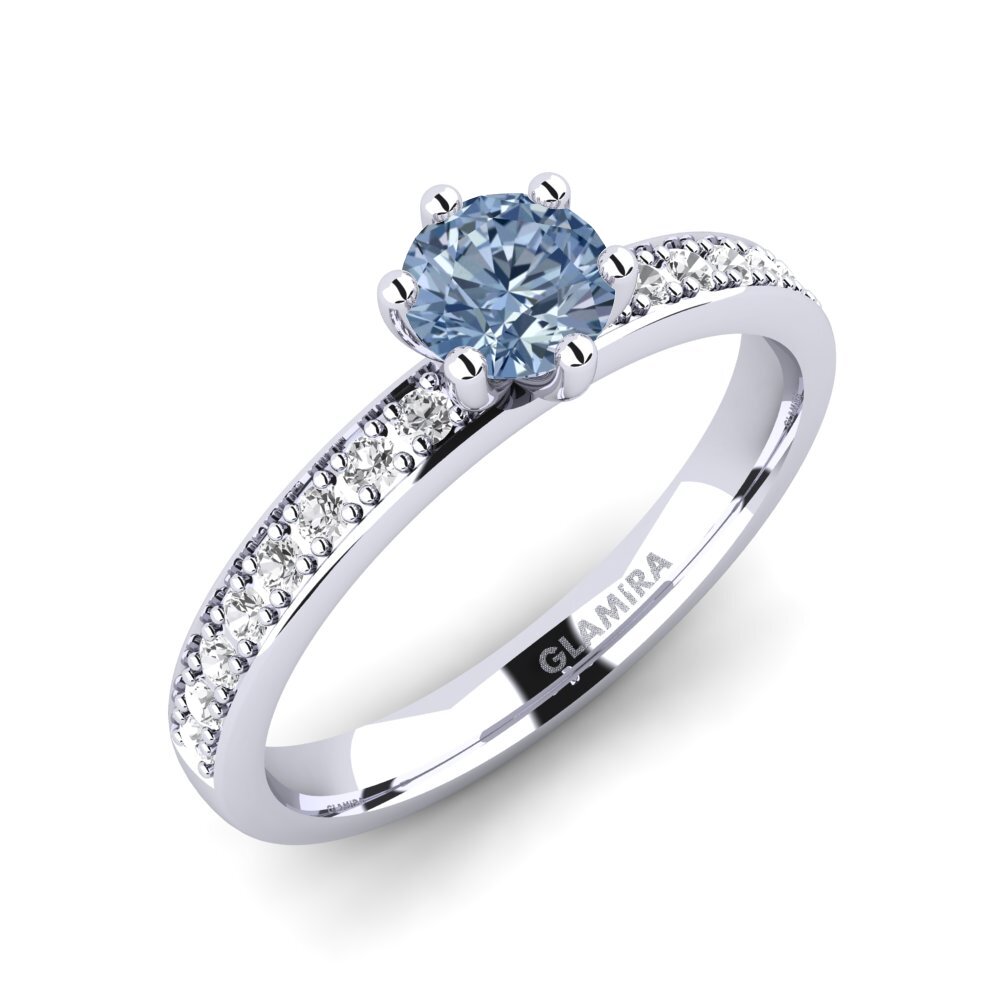 Media Corona azul grisáceo y tornasol - Tocados Luz Gabriela, image size:1000x1000