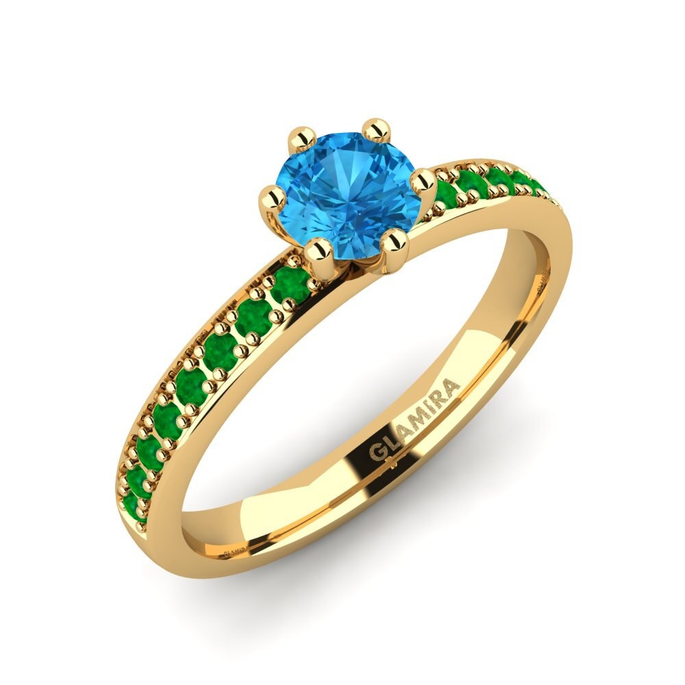 Gelbgold 750 Verlobungsringe Ageall 0.5 crt
