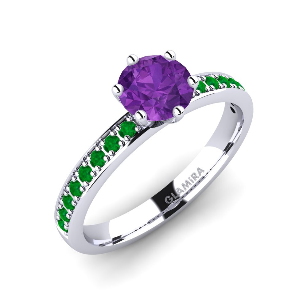 Amethyst Engagement Ring Ageall 0.8 crt