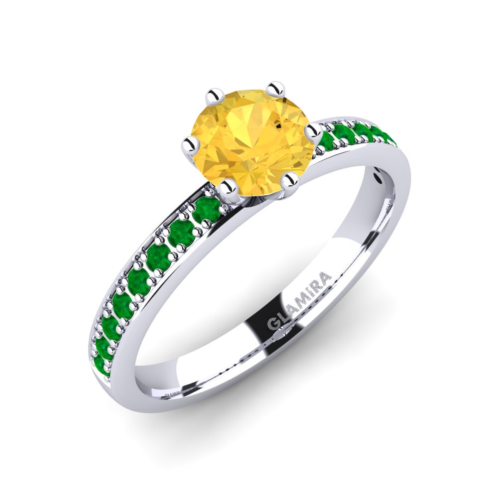 Citrine Engagement Ring Ageall 0.8 crt