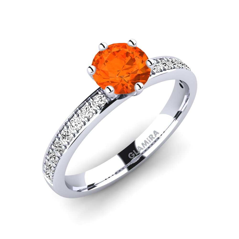 Fire-Opal Engagement Ring Ageall 0.8 crt