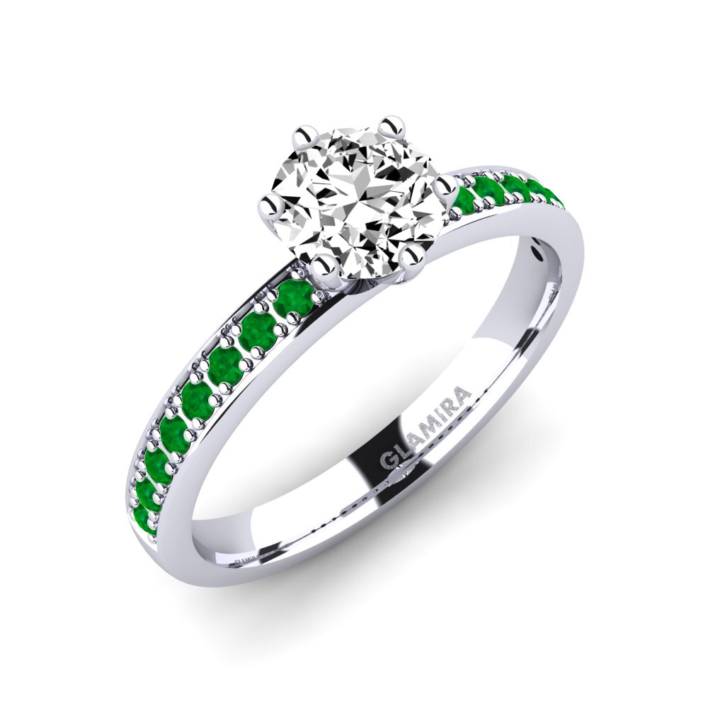 Đá Moissanite Nhẫn đính hôn Ageall 0.8 crt