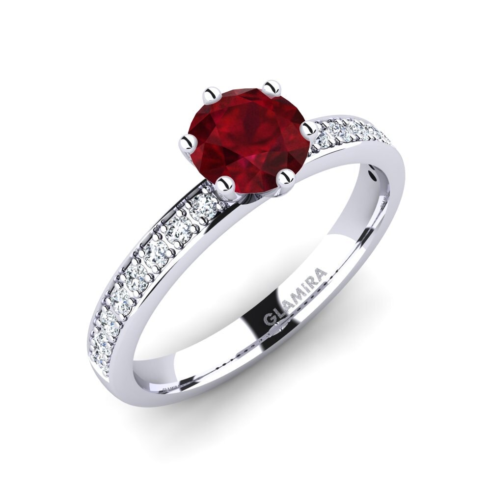 Ruby Engagement Ring Ageall 0.8 crt