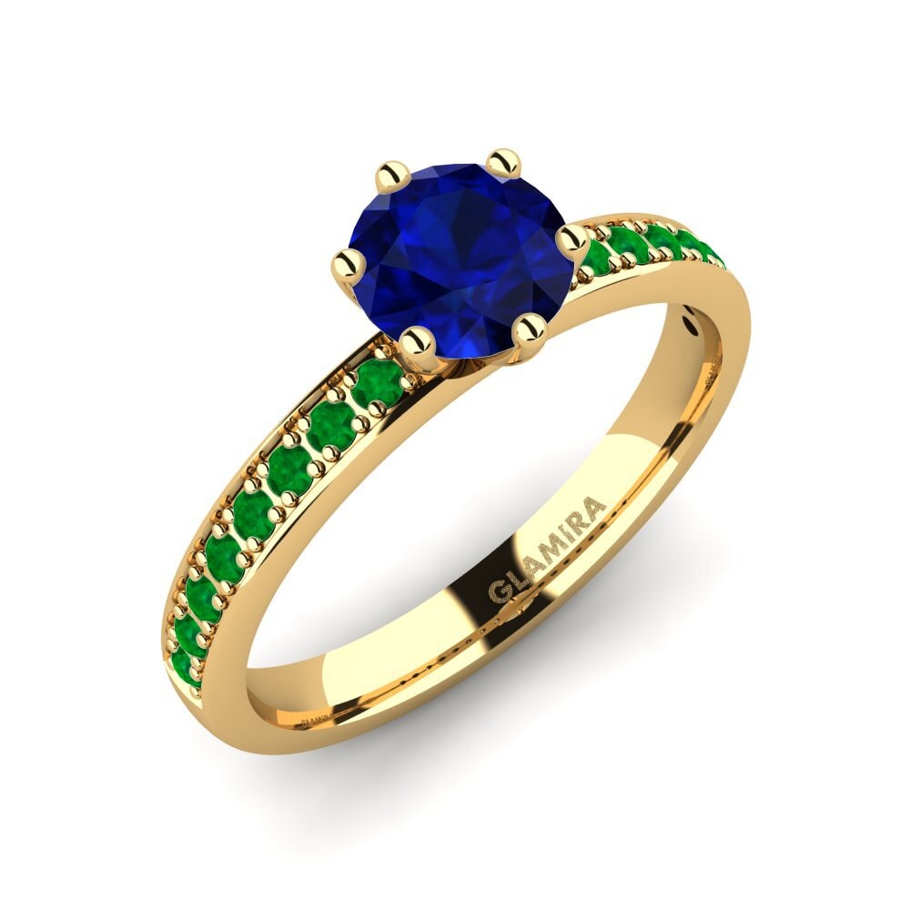 14ct Yellow Gold Engagement Ring Ageall 0.8 crt