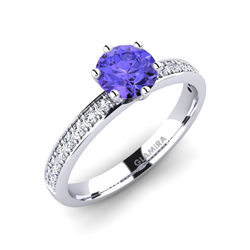 Tanzanite Engagement Ring Ageall 0.8 crt